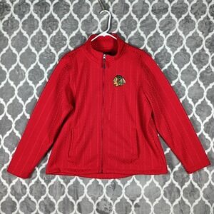 Chicago Blackhawks Jacket Women 2XL Red Full Zip NHL Hockey G III